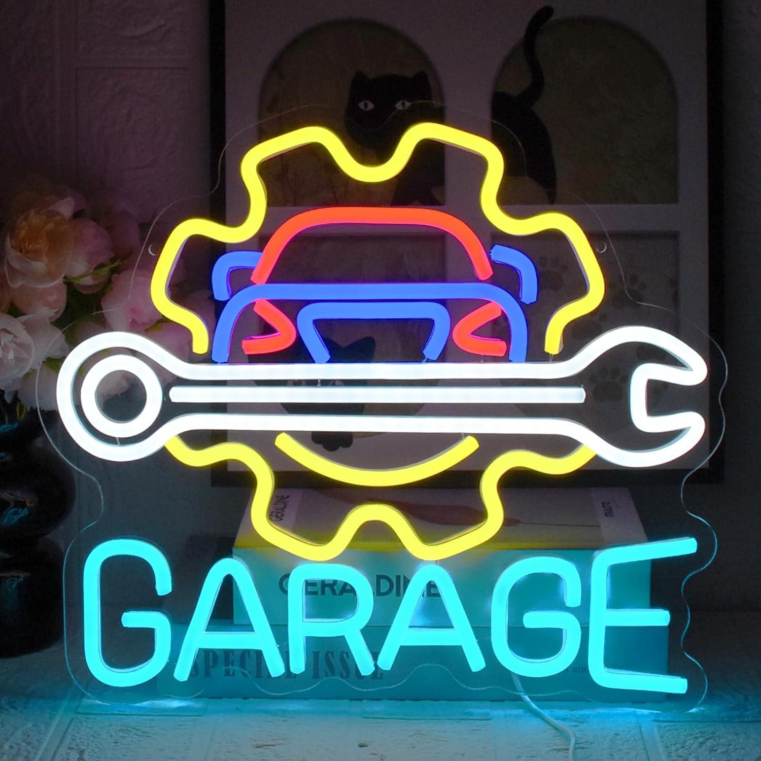 Garage Neon Sign USB Powered L - Auto Repair Shops review and price