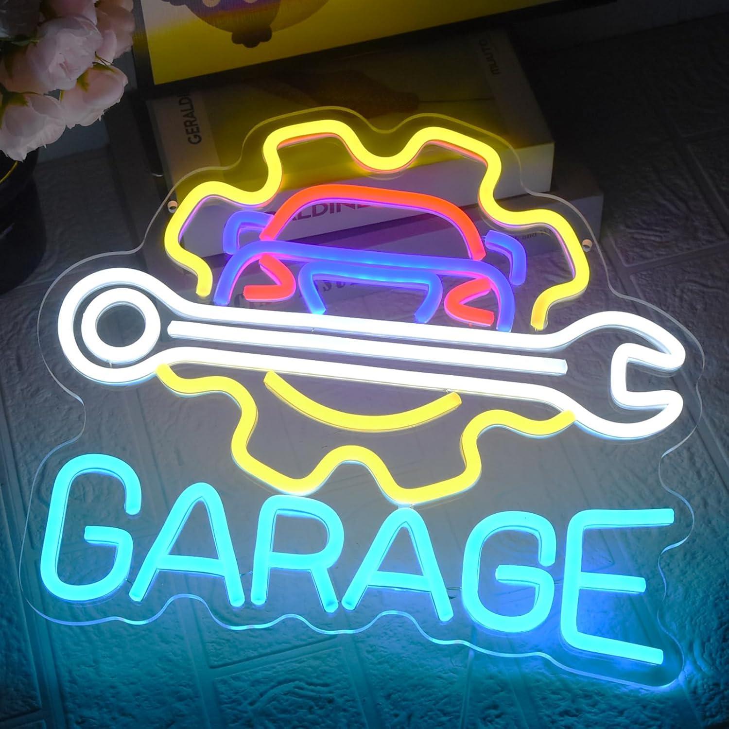Garage Neon Sign USB Powered L - Auto Repair Shops review and price