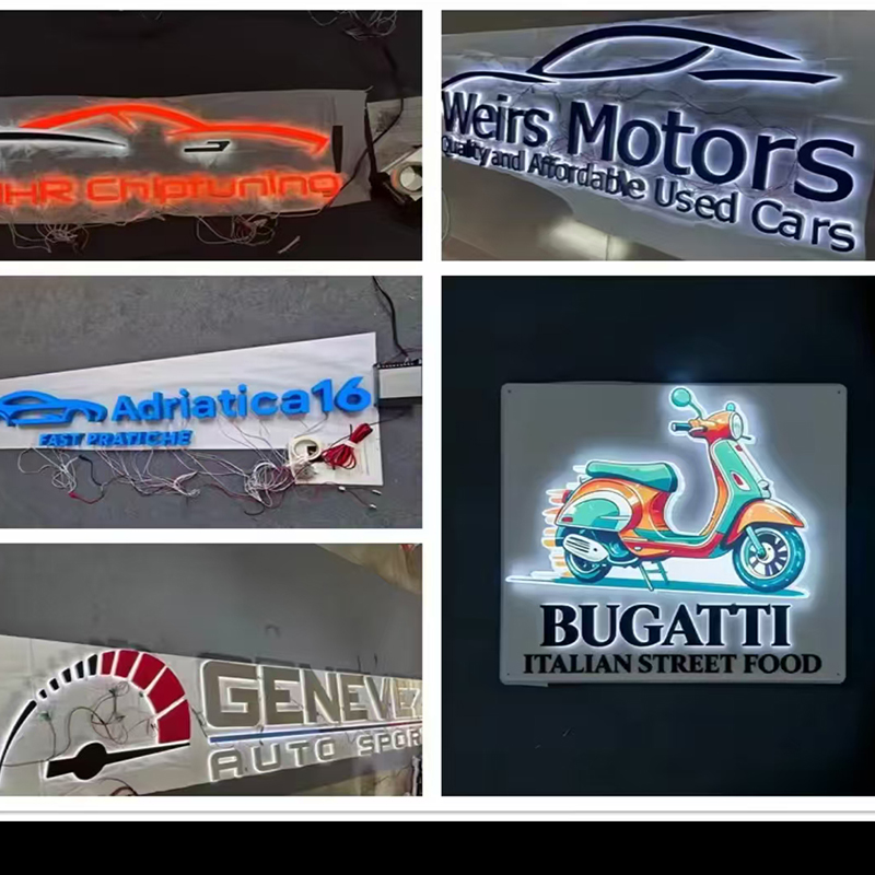 Custom LED Backlit Letter Sign - Auto Repair Shop Logo Design review and price