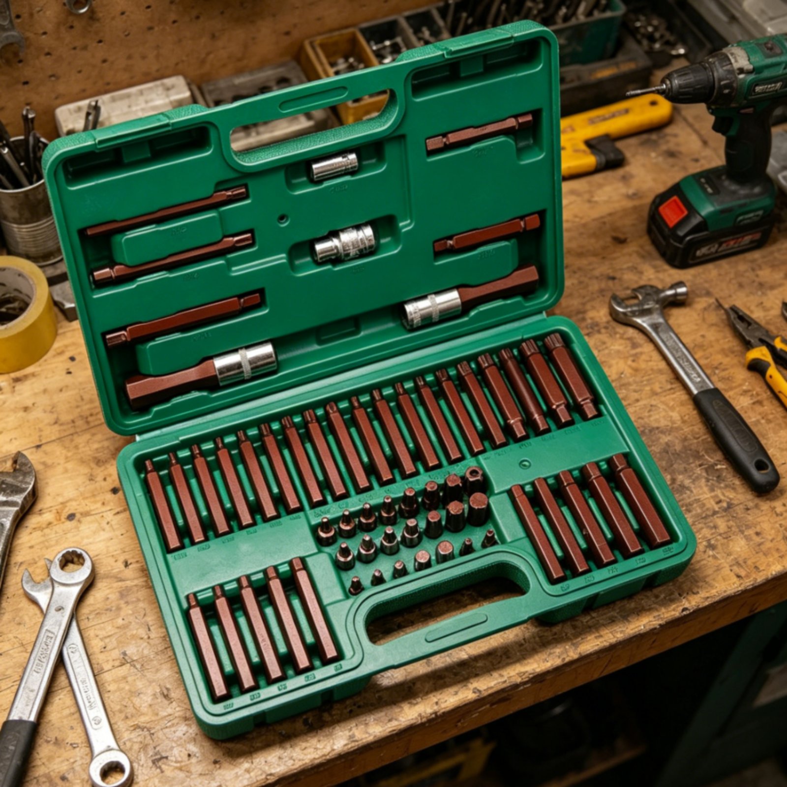 60 Pieces Star Drive Bit Set H - Auto Repair Shops review and price